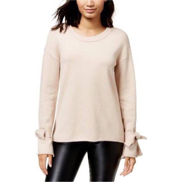 Bar III Women’s Bell Tie Sleeve Sweater - Picture 1 of 7